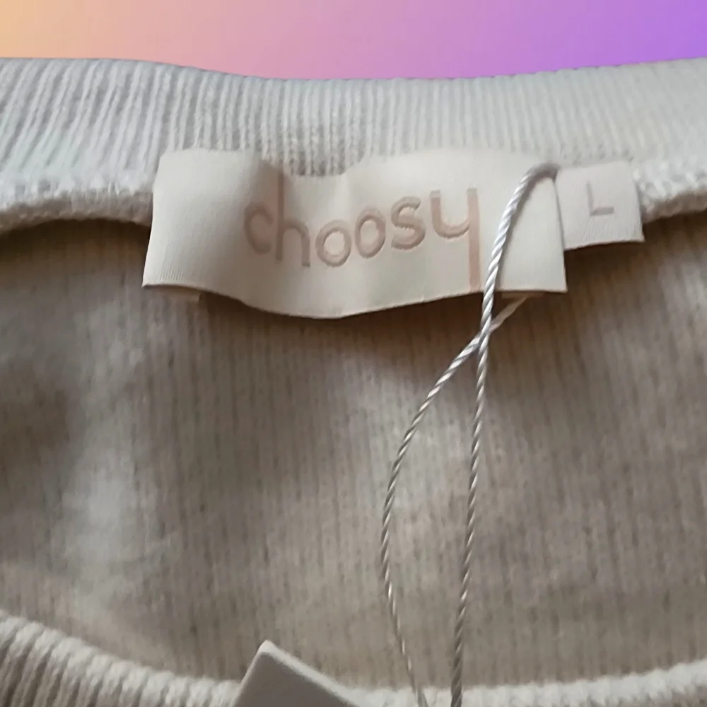 Choosy Elsa Cream Cropped Slouchy Slit Bell Sleeve Boxy Sweater